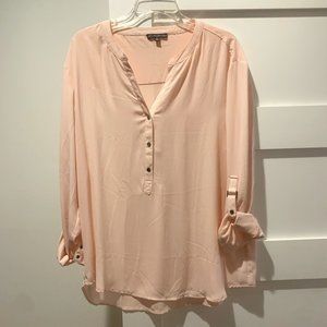 Adrianna Papell, XL, Soft Pink, Blouse